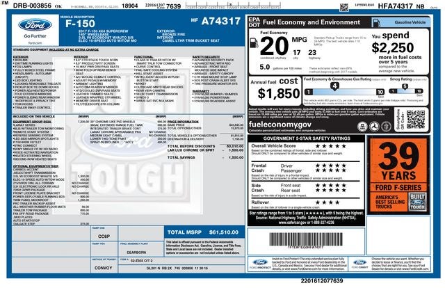 2017 Ford F-150 Lariat