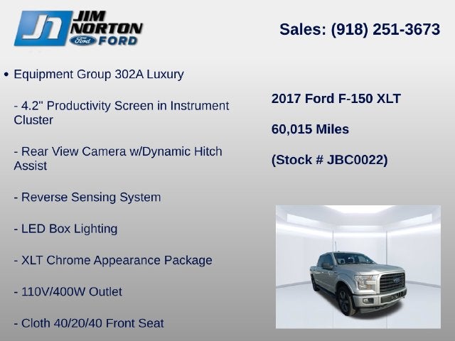 2017 Ford F-150 XLT