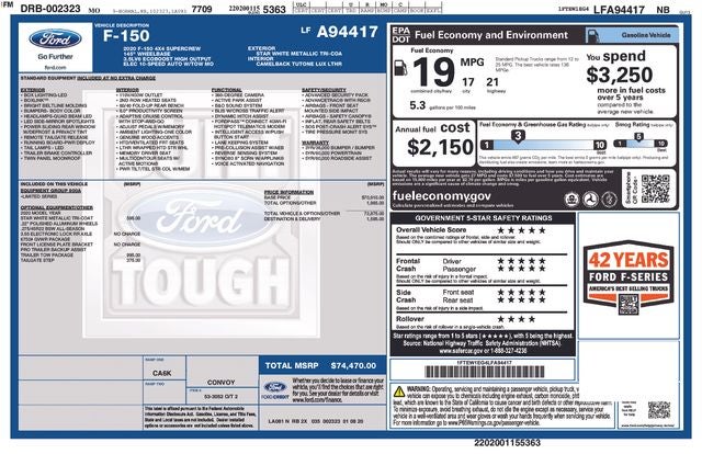 2020 Ford F-150 Limited