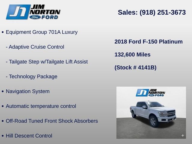 2018 Ford F-150 Platinum
