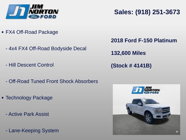 2018 Ford F-150 Platinum