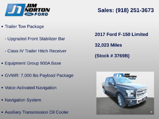2017 Ford F-150 Limited