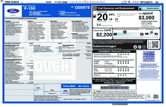 2023 Ford F-150 Platinum