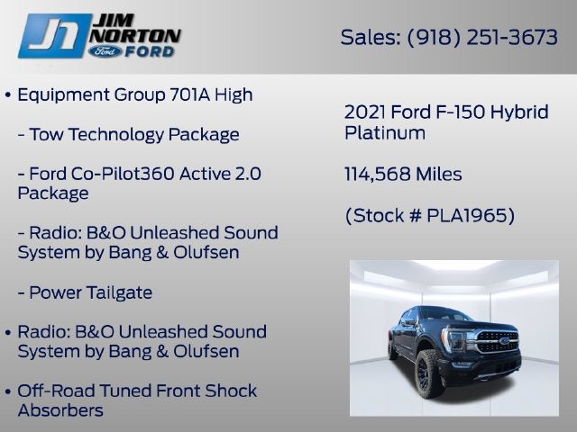 2021 Ford F-150 Platinum