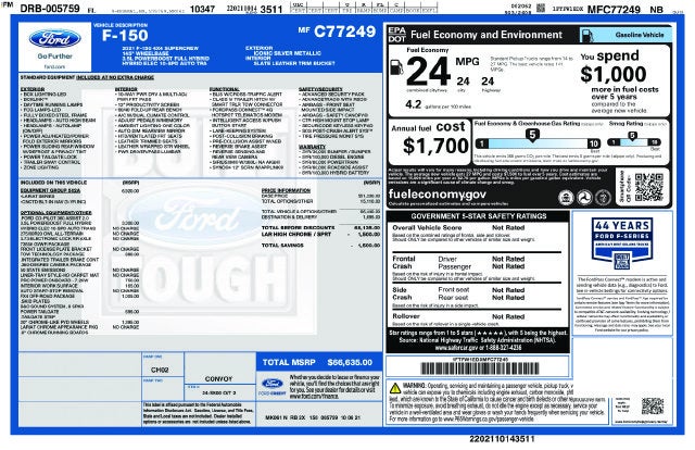 2021 Ford F-150 Lariat
