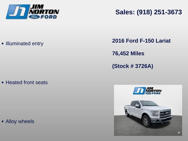 2016 Ford F-150 Lariat