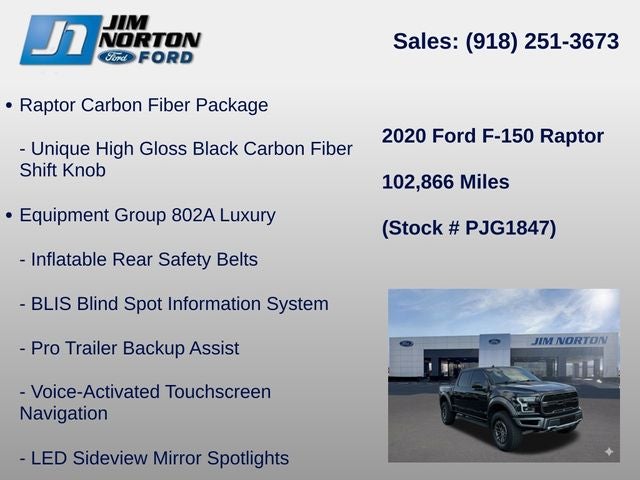 2020 Ford F-150 Raptor