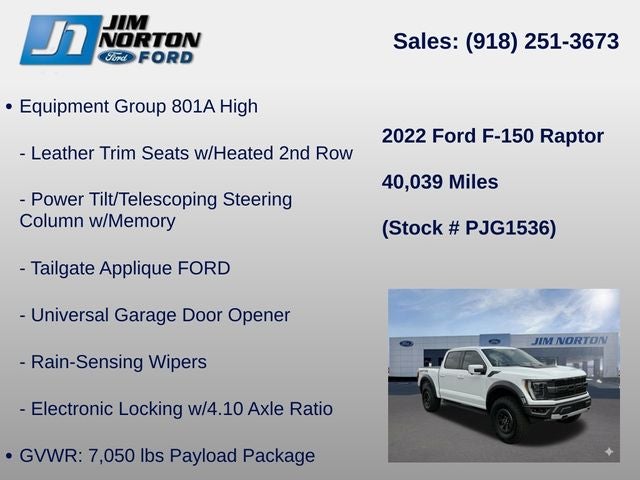2022 Ford F-150 Raptor