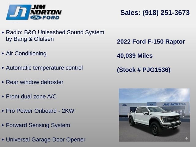 2022 Ford F-150 Raptor