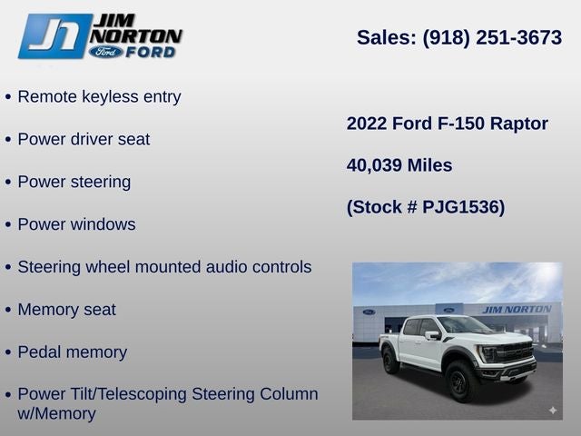 2022 Ford F-150 Raptor
