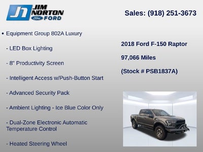 2018 Ford F-150 Raptor