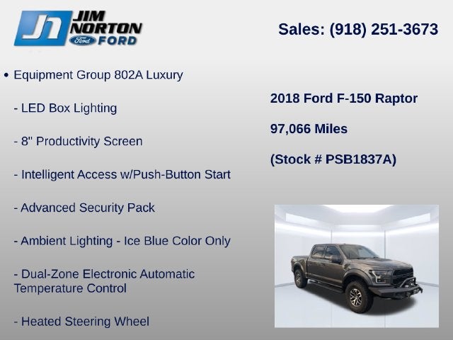 2018 Ford F-150 Raptor