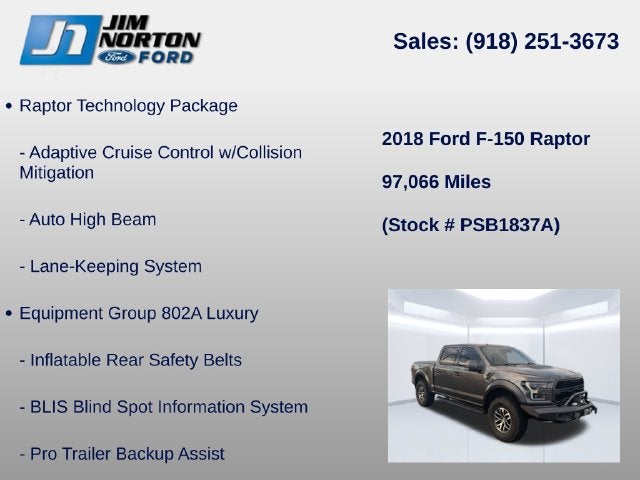2018 Ford F-150 Raptor