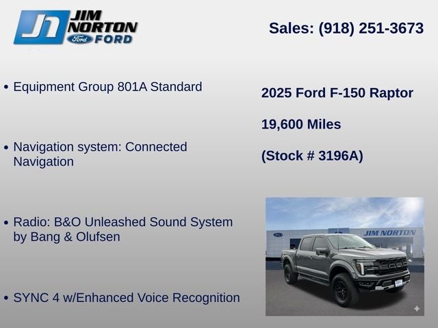 2025 Ford F-150 Raptor