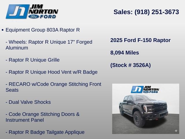 2025 Ford F-150 Raptor R