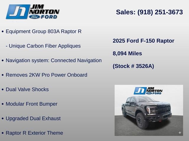 2025 Ford F-150 Raptor R