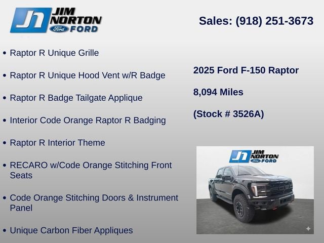 2025 Ford F-150 Raptor R