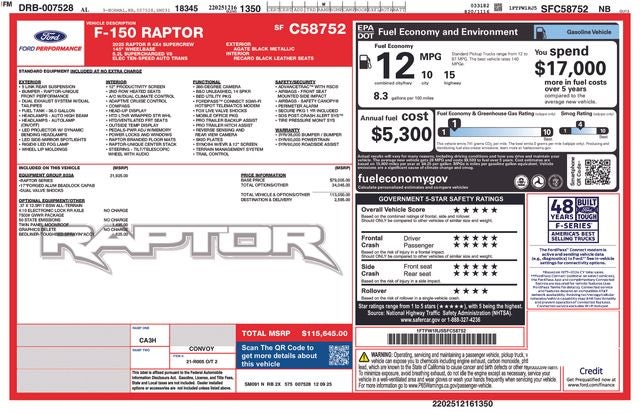 2025 Ford F-150 Raptor R