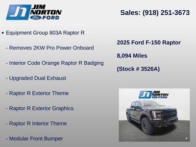 2025 Ford F-150 Raptor R