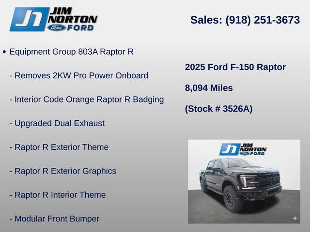 2025 Ford F-150 Raptor R