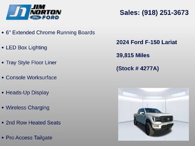 2024 Ford F-150 Lariat w/ Lift Wheels Tires
