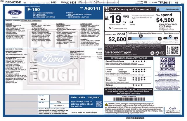 2026 Ford F-150 Platinum