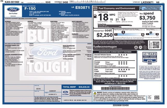 2020 Ford F-150 XL