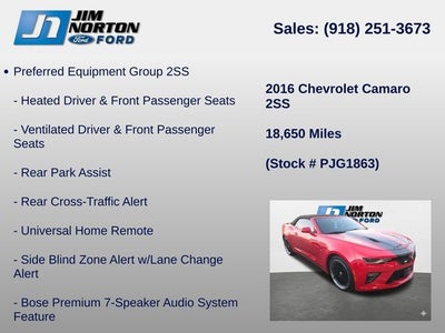 2016 Chevrolet Camaro SS 2SS
