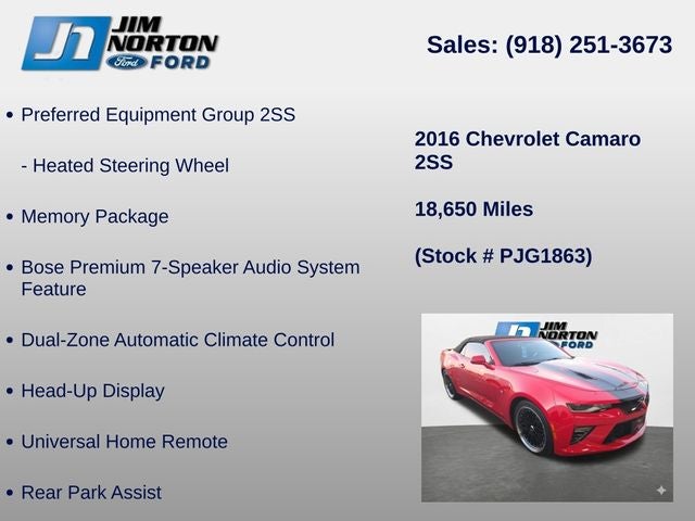 2016 Chevrolet Camaro SS 2SS