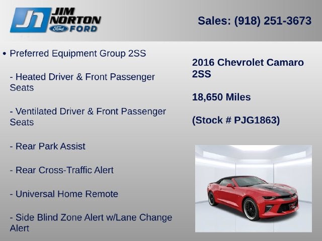 2016 Chevrolet Camaro SS 2SS