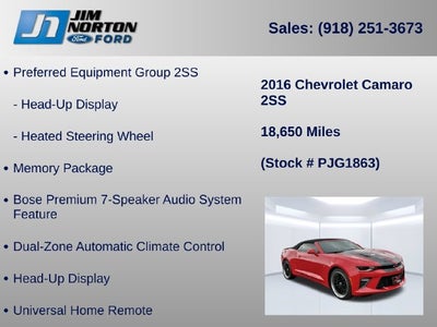 2016 Chevrolet Camaro SS 2SS