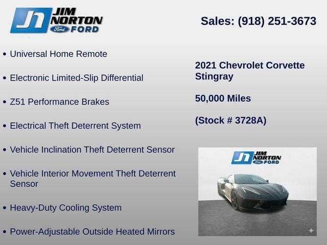 2021 Chevrolet Corvette Stingray 2LT