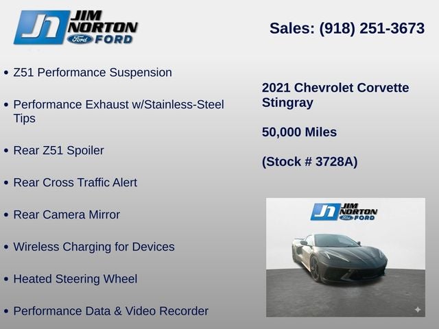 2021 Chevrolet Corvette Stingray 2LT