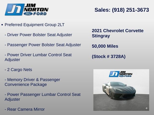 2021 Chevrolet Corvette Stingray 2LT