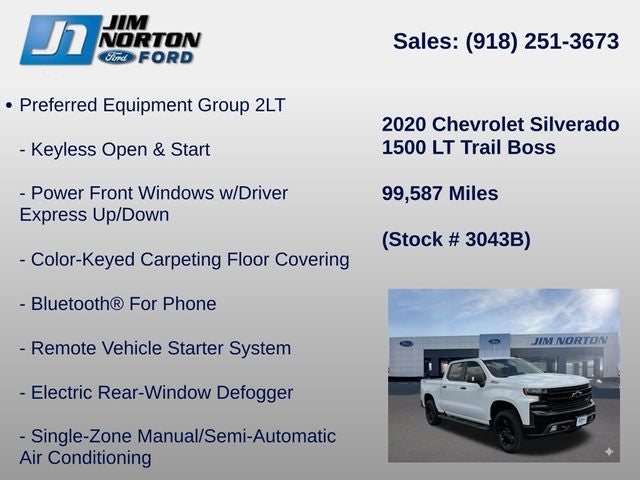 2020 Chevrolet Silverado 1500 LT Trail Boss