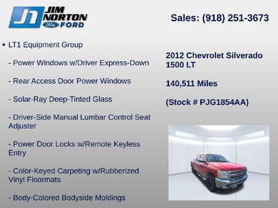 2012 Chevrolet Silverado 1500 LT