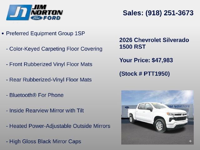 2026 Chevrolet Silverado 1500 RST