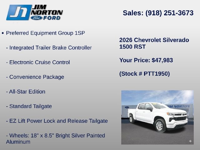 2026 Chevrolet Silverado 1500 RST