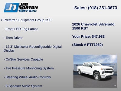 2026 Chevrolet Silverado 1500 RST