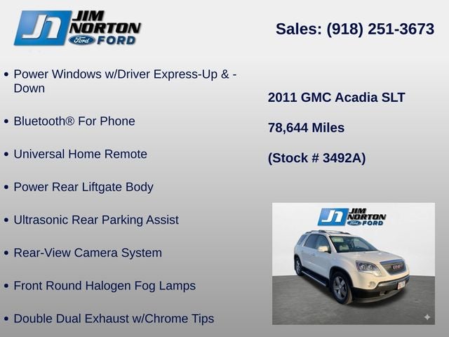 2011 GMC Acadia SLT-2