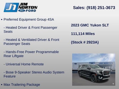 2023 GMC Yukon SLT
