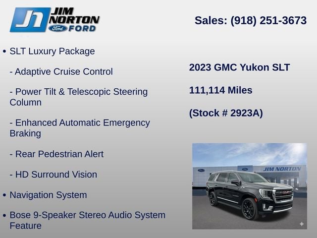 2023 GMC Yukon SLT