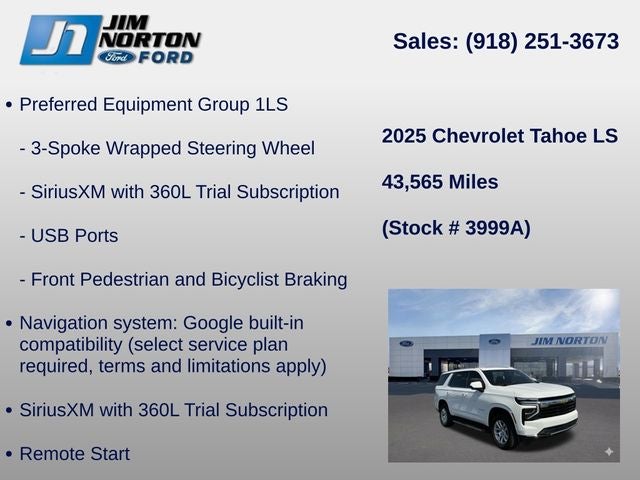 2025 Chevrolet Tahoe LS