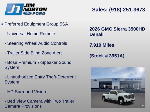2026 GMC Sierra 3500HD Denali