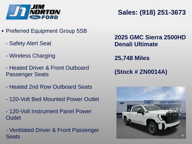 2025 GMC Sierra 2500HD Denali Ultimate