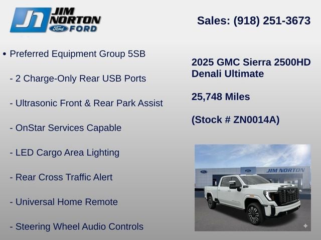2025 GMC Sierra 2500HD Denali Ultimate