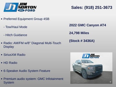 2022 GMC Canyon AT4 w/Leather
