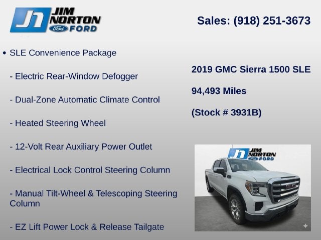 2019 GMC Sierra 1500 SLE