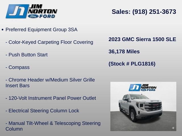 2023 GMC Sierra 1500 SLE