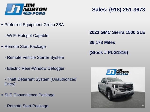 2023 GMC Sierra 1500 SLE